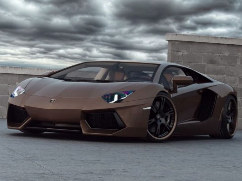 Rent Lamborghini Aventador Roadster S Brown