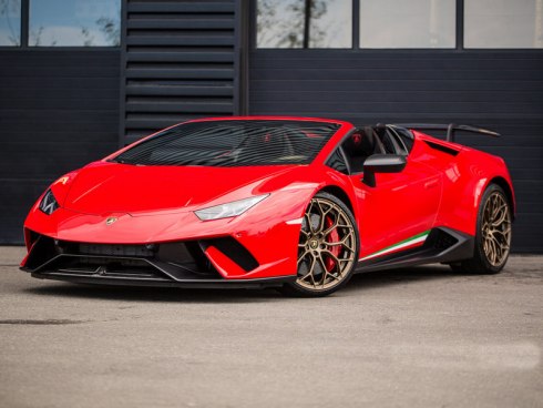 Rent Lamborghini Huracan Spyder Red