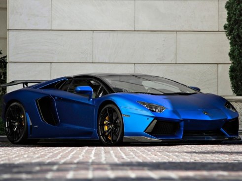 Rent Lamborghini Aventador S Dark Blue
